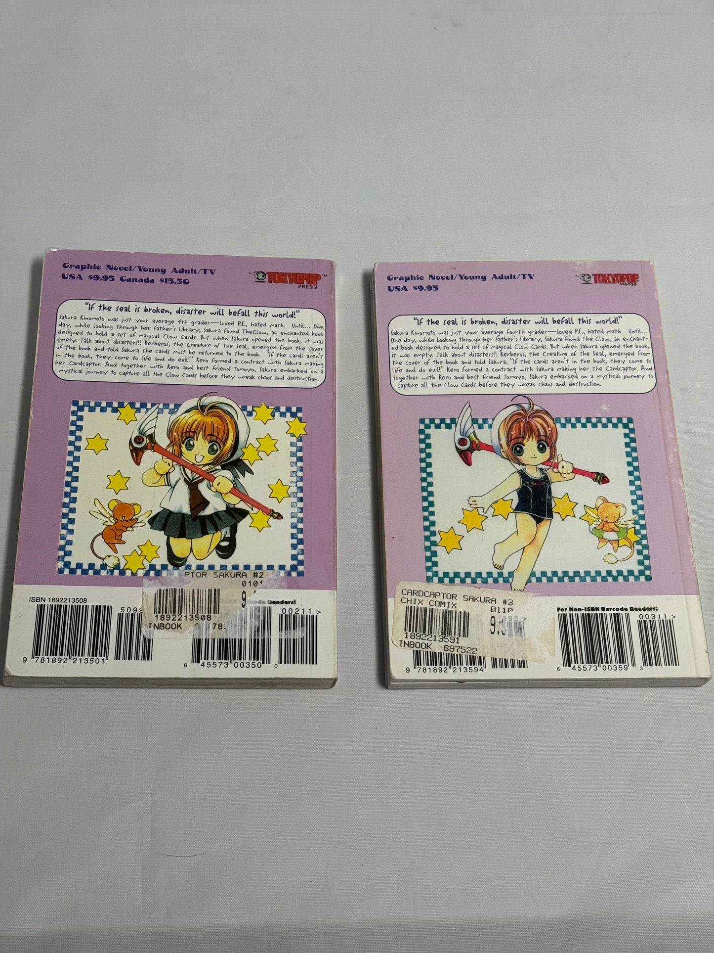 Card Captor Sakura Manga Vol 2 and 3