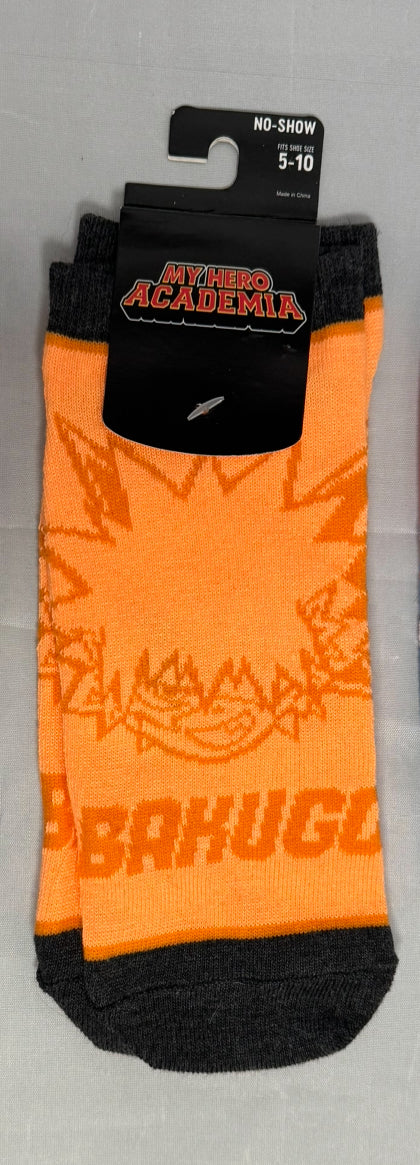 Bakugo My Hero Academia Socks Orange