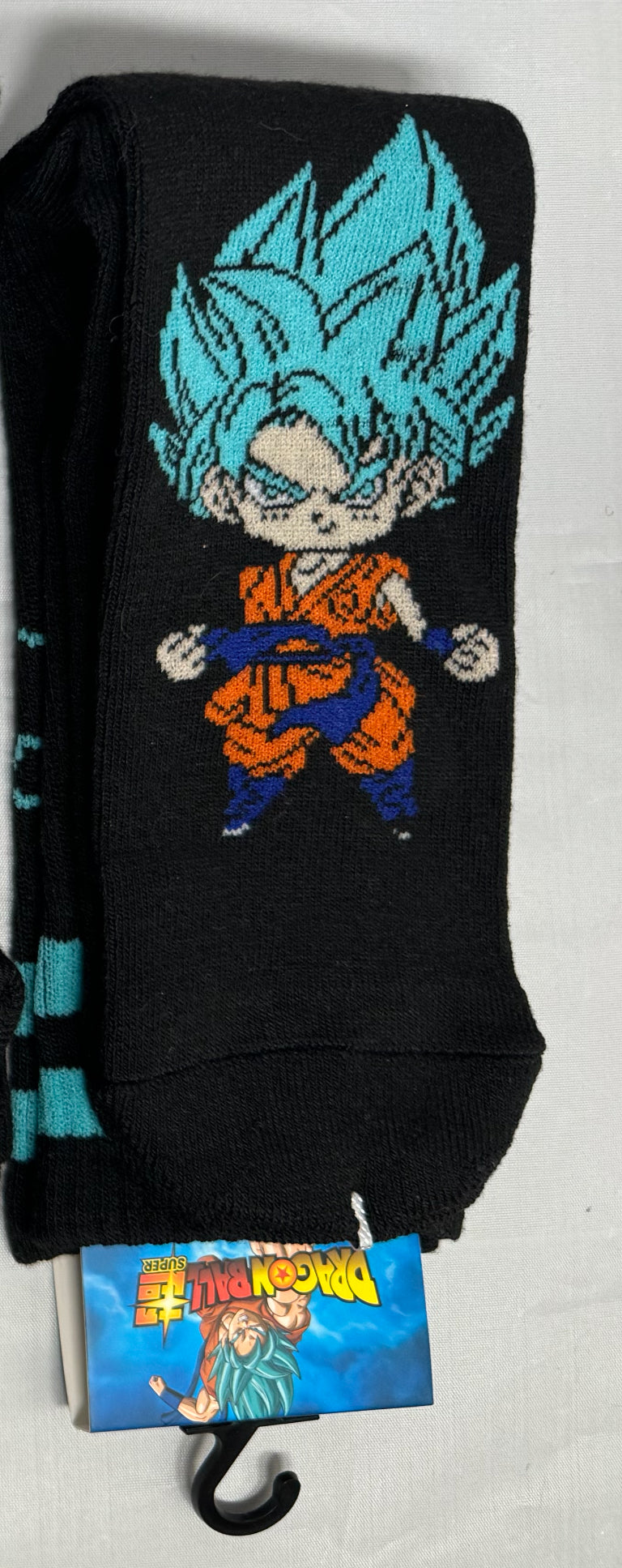 Super Saiyan Blue Striped Goku Socks