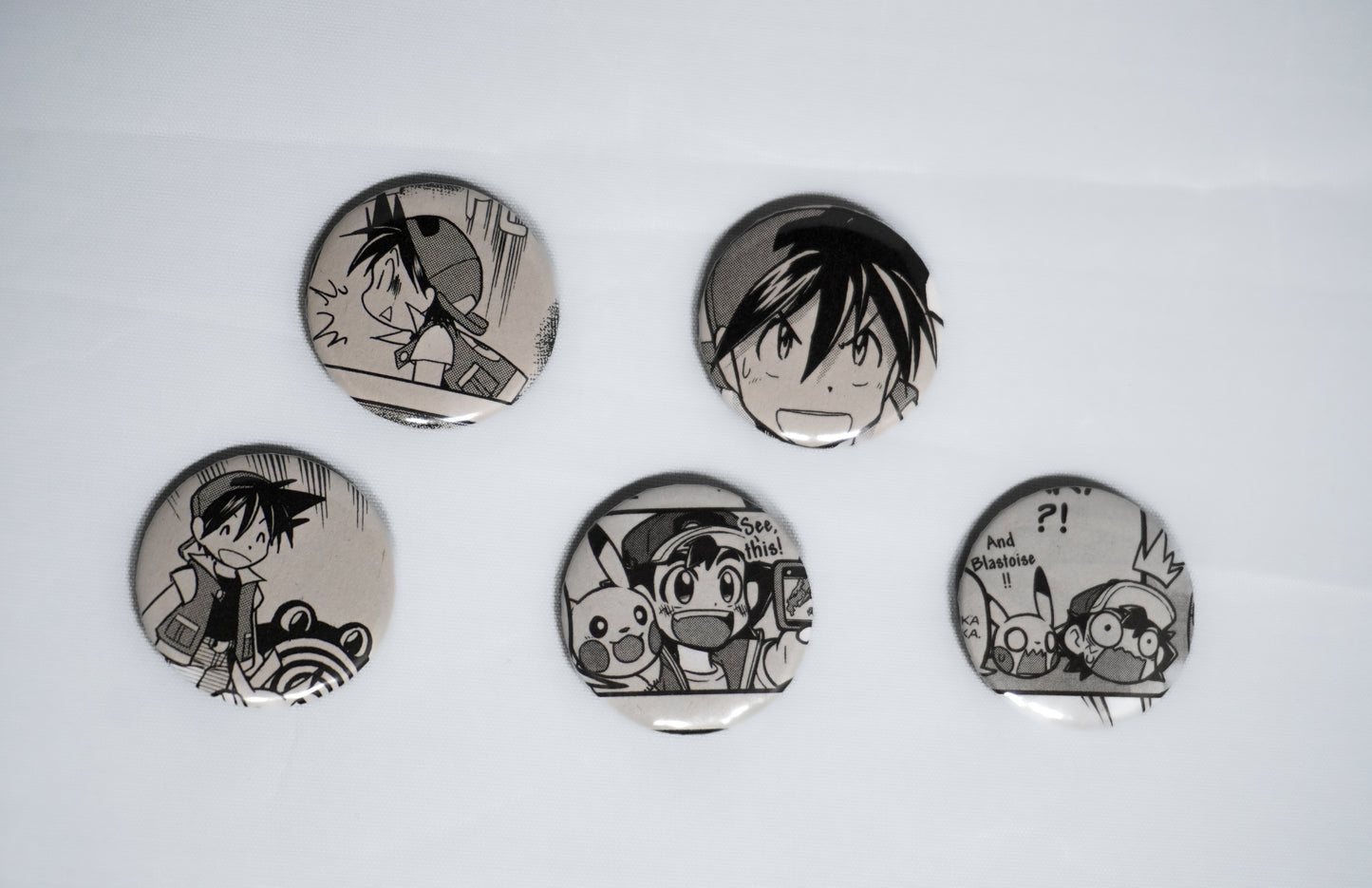 Ash Ketchum buttons