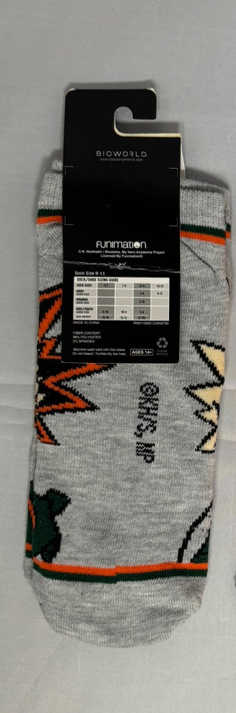 Bakugo My Hero Academia Socks Gray