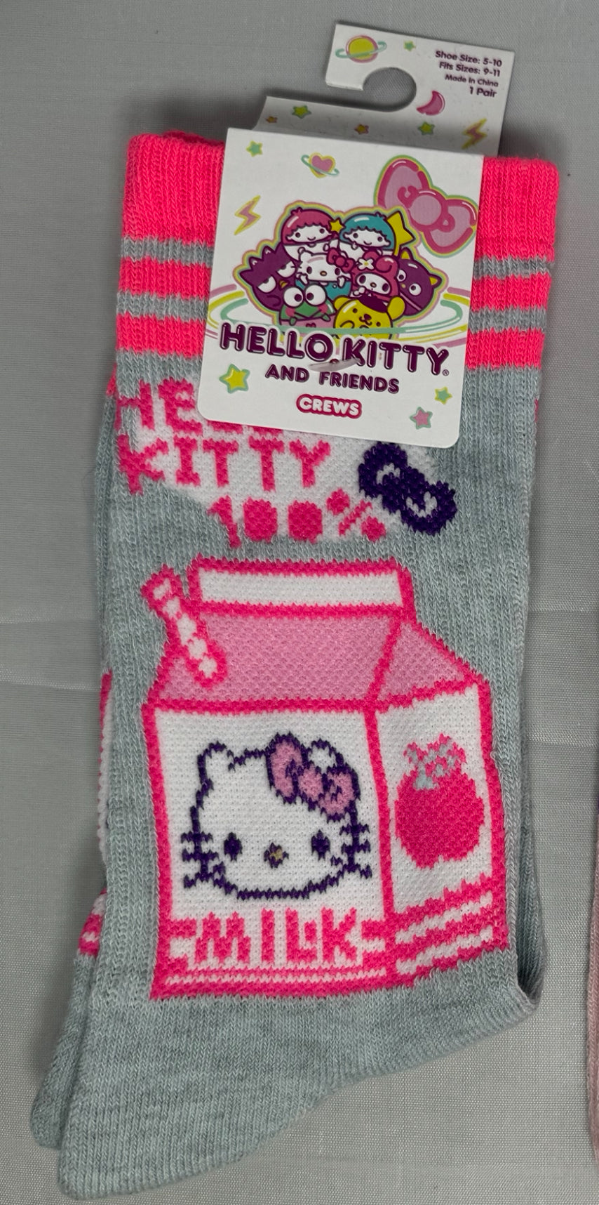 Hello Kitty Strawberry Milk Socks